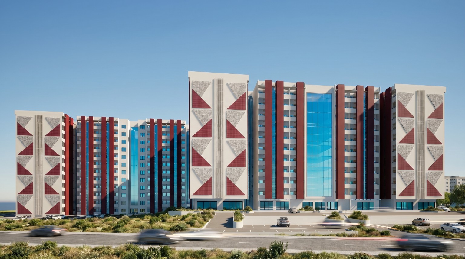 KNUST hostel architectural rendering